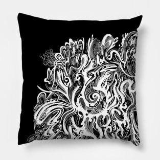 Abstract doodle art Pillow