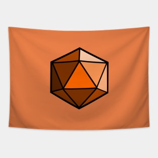 D20 Polyhedral Dice - Orange Tapestry