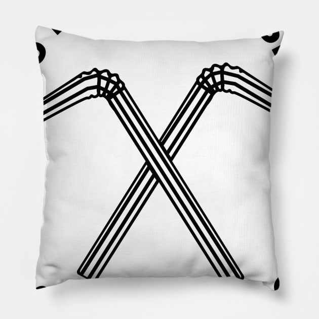 Stop using plastic straws Pillow by Birding_by_Design