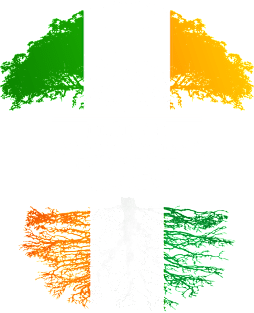 Irish Grown With Ivorian Roots - Gift for Ivorian With Roots From Ivory Coast Magnet