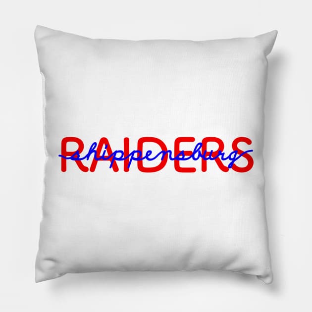 Shippensburg Raiders Pillow by kiramrob