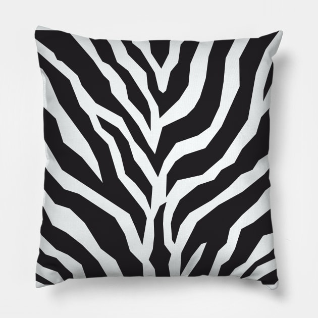 Zebra Stripes Pillow by Dale Preston Design