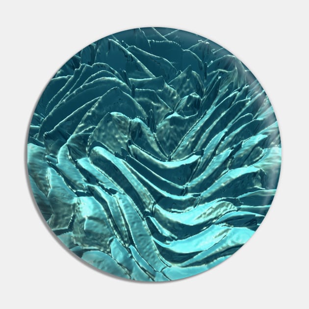 Turquoise Abstract Pin by perkinsdesigns