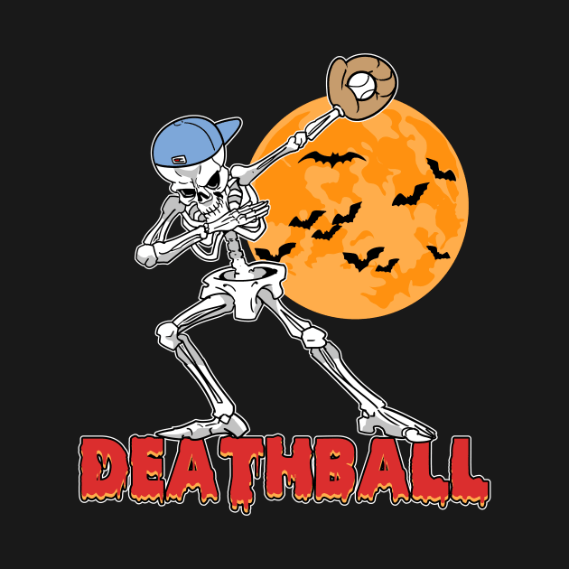 Dabbing Skeleton Baseball Player Deathball by ModernMode