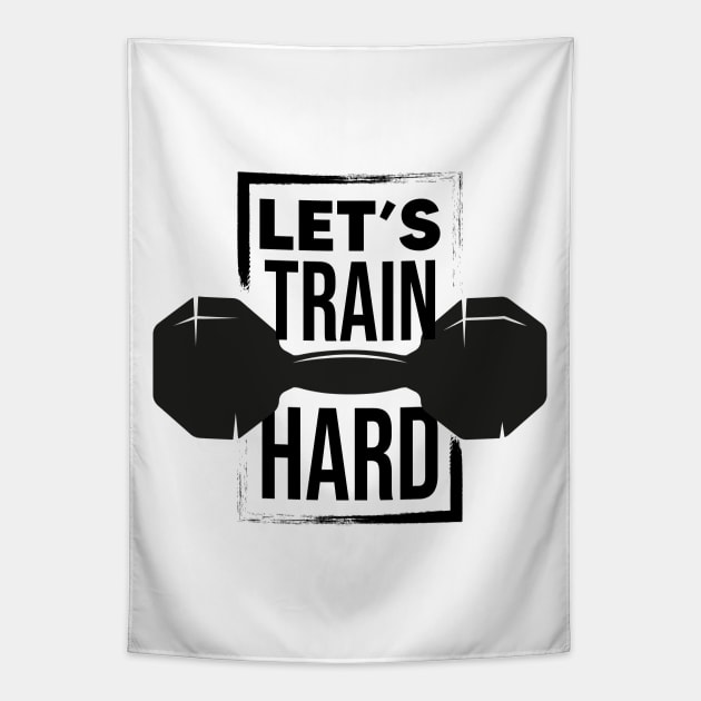 Let's train hard Tapestry by Dosunets