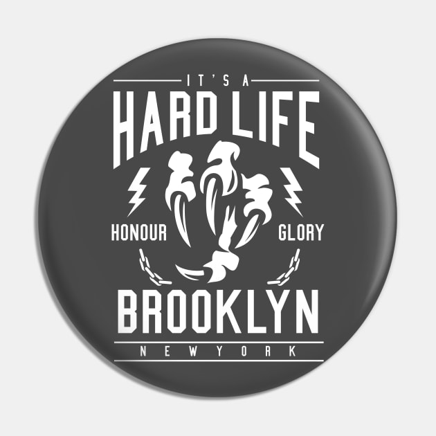 Brooklyn hardcore Pin by Superfunky