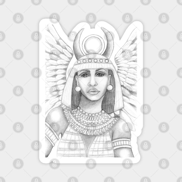 Ancient Egyptian Goddess Isis Magnet by IvyLilyArt