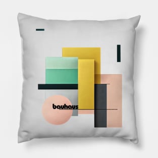 Bauhaus Painted in Pastels Pillow