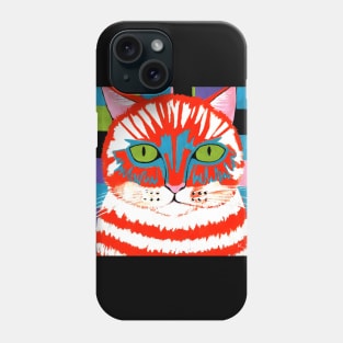 BAD Cattitude Cat Painting Phone Case