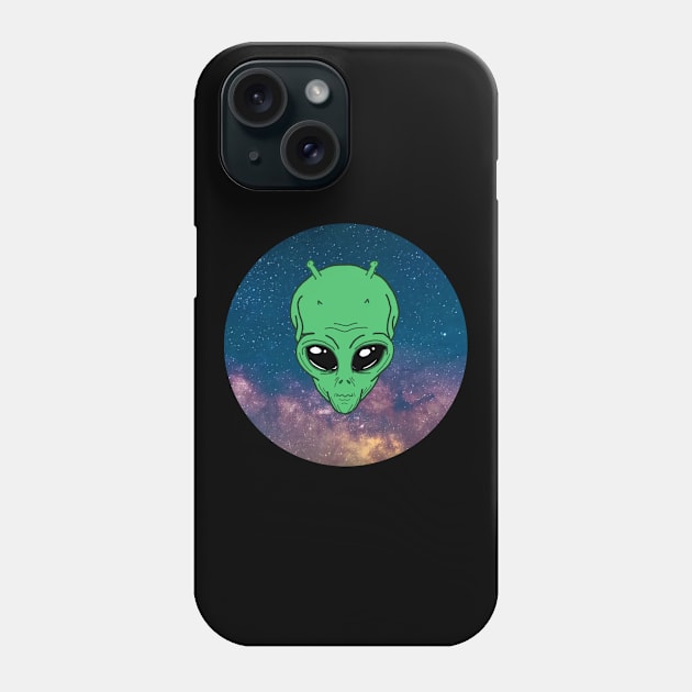 alien universe milky way galaxy Phone Case by FromBerlinGift