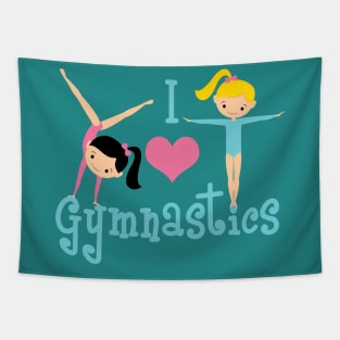 I Love Gymnastics Tapestry