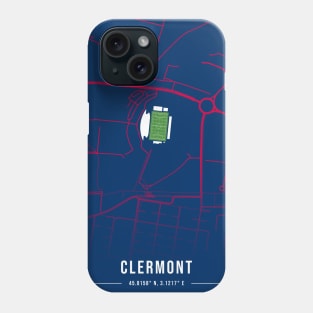 Stade Gabriel-Montpied Map Design Phone Case