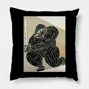 Crouching Ninja Pillow