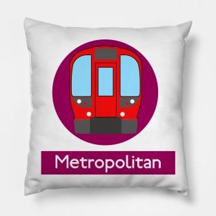 London Underground Subway Metropolitan Pillow