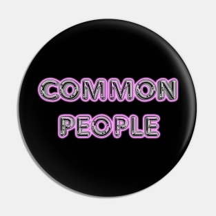 Pulp Common People Pin