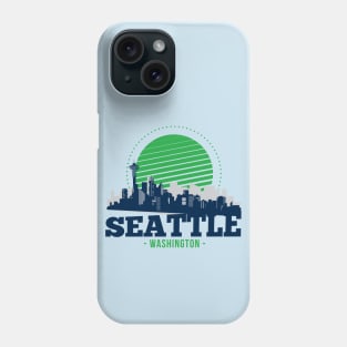 Retro Seattle, Washington Skyline Phone Case