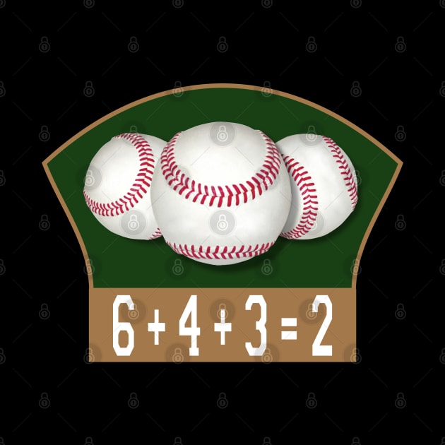 Baseball 6+4+3=2 Double Play by The Stuff Company