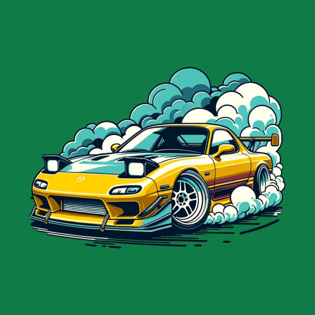 Mazda RX7 by raventink