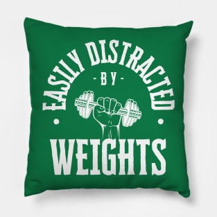 Easily Distracted By Weights Pillow