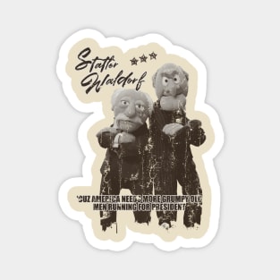 Retro Vintage - Statler and Waldorf For President 2024 Magnet