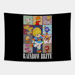 Rainbow brite white Tapestry