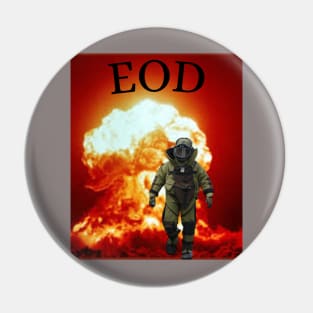 Explosion with EOD Tech siloette Pin