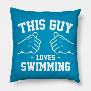 This guy loves swimming Pillow