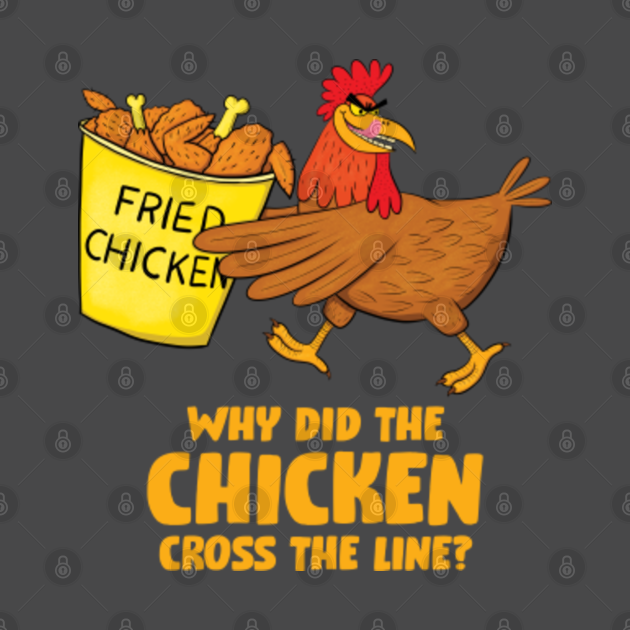 Chicken Dad Joke Fried Chicken Kids TShirt TeePublic