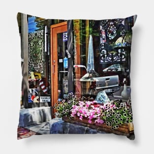 Corning NY - Stained Glass Shop Pillow