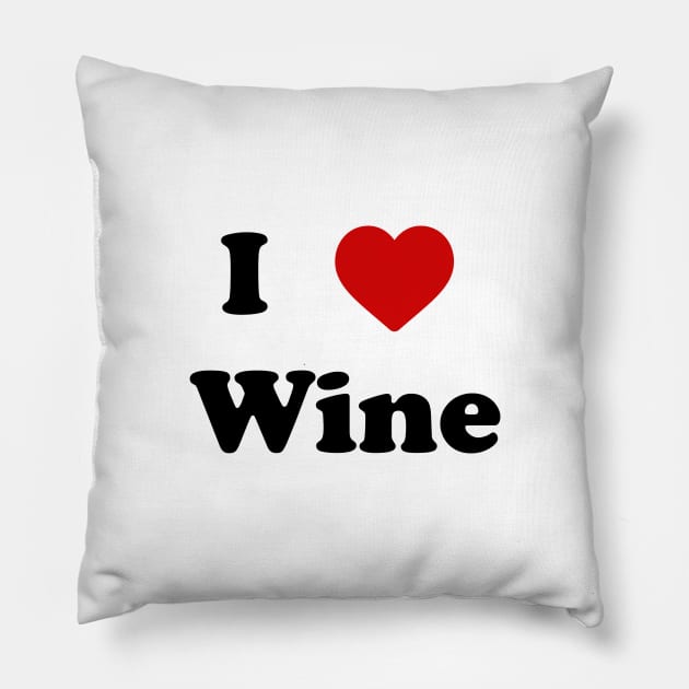 I love wine tee Pillow by nataliesnow24