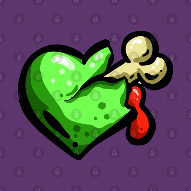 Zombie Love Heart Bones n Blood by Squeeb Creative