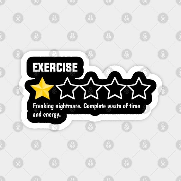 Exercise, one star, freaking nightmare. complete waste of time and energy. Magnet by sukhendu.12