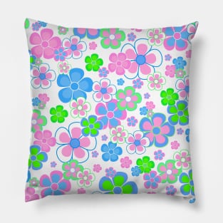 COLORFUL Flowers Blooming Pillow