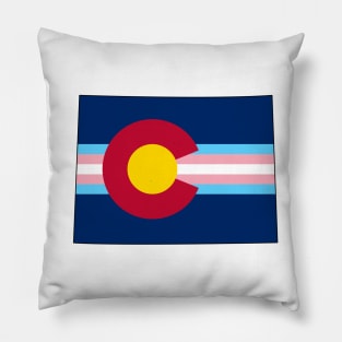 Colorado Trans Pride Pillow