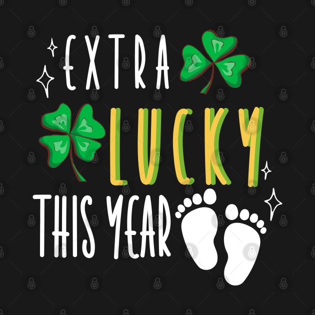 Baby Announcement in St. Patrick's Day - Extra Lucky This Year by Lea Design By Lea Pu