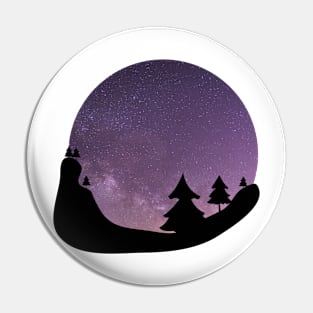 Stargazing - purple sky Pin