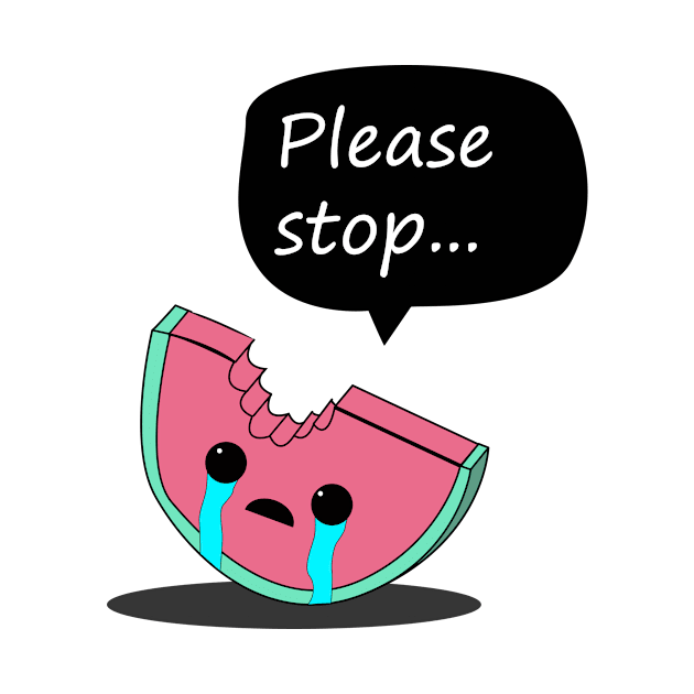 Crying Watermelon by Johnny_Sk3tch