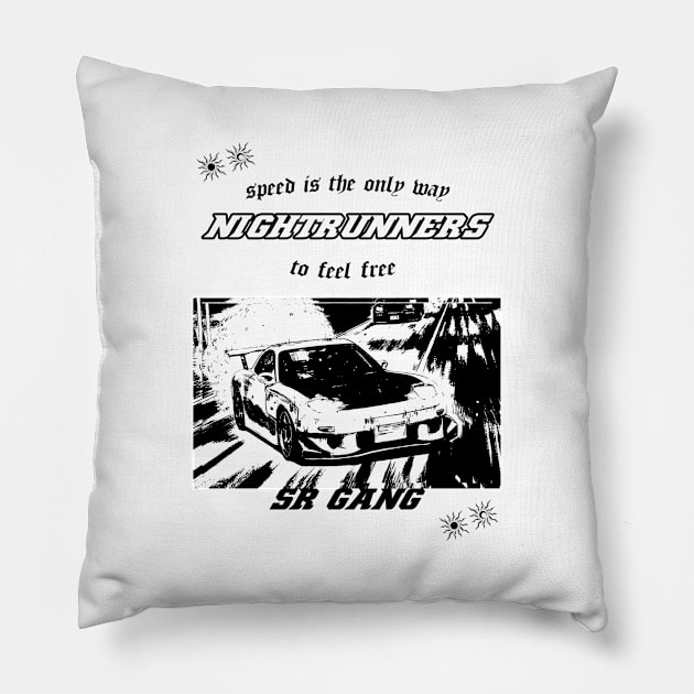 Nightrunners Pillow by StreetFuel