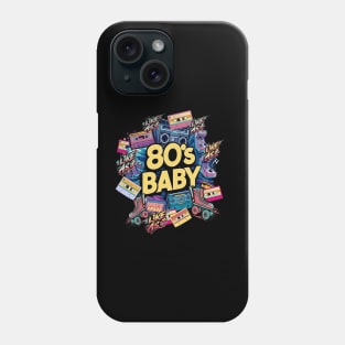 80s Retro Graphic Design Phone Case