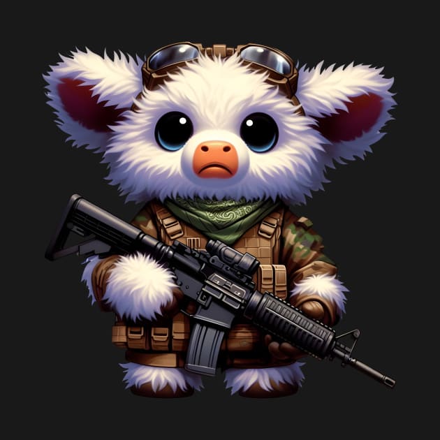 Fluffy Cow by Rawlifegraphic