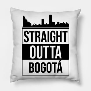 Straight Outta Bogota, Colombia Pillow