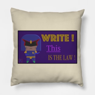 The First Writing Law Pillow