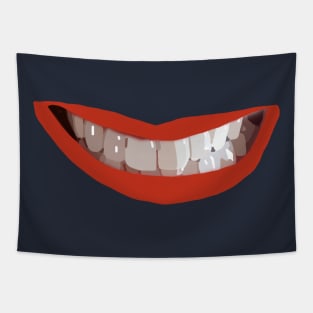 Reds Lips Smile Tapestry