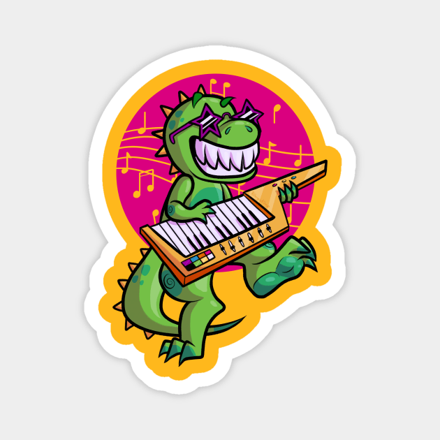 T Rex Logo with music and no studio name Magnet by MVD Music Studio