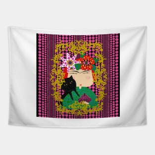 Yayoi Kusama X Frida Kahlo Tapestry