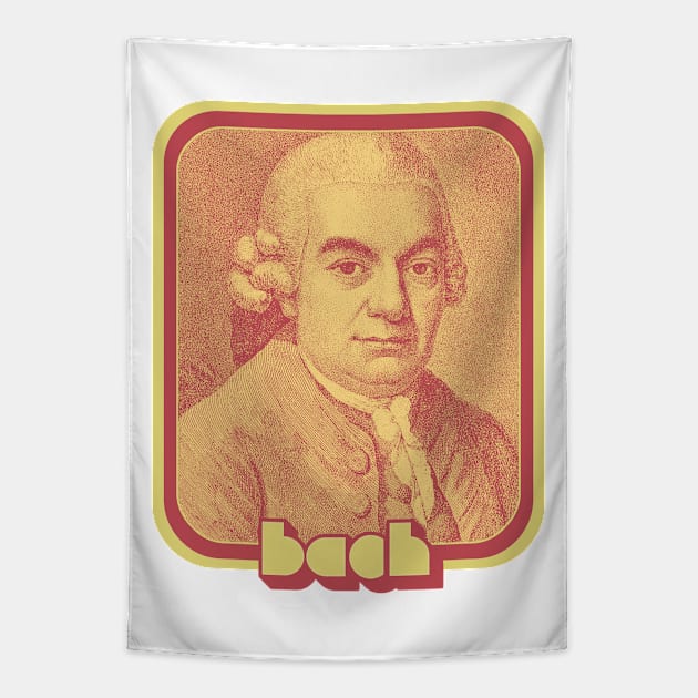 Bach // Retro Aesthetic Fan Art Design Tapestry by DankFutura