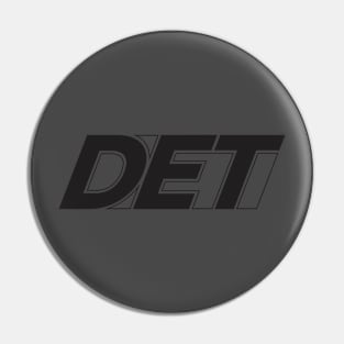 DET Block Logo Black Pin