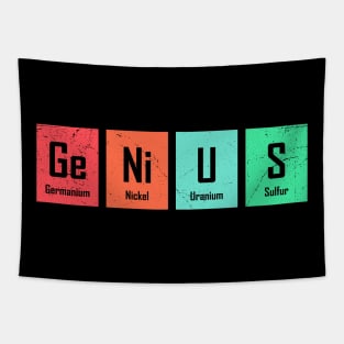 Genius Chemistry Periodic Table Tapestry