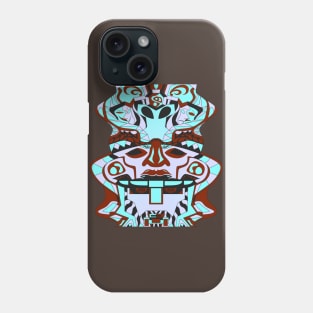 olmec totem in robot gemini ecopop Phone Case