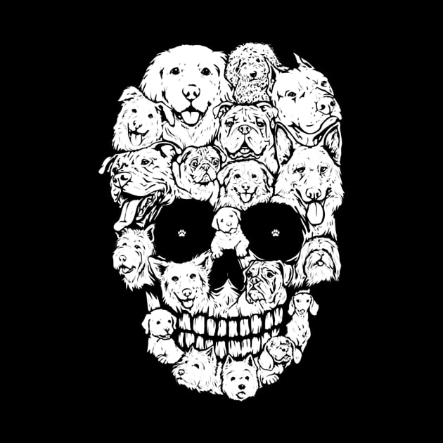 Dogs skull by TeeAbe